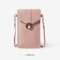 Mini bolso de PU de moda, bolso cruzado para teléfono móvil, billetera móvil con pantalla táctil para niñas y mujeres, bolso de hombro