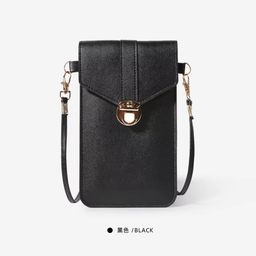 Mini bolso de PU de moda, bolso cruzado para teléfono móvil, billetera móvil con pantalla táctil para niñas y mujeres, bolso de hombro