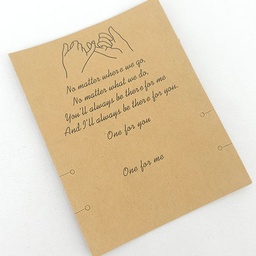 Tarjetero de Exhibicion de pulsera y cadena