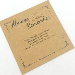 Tarjetero de Exhibicion de pulsera y cadena