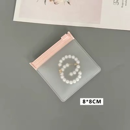 bolsas de joyería transparentes, semitransparentes, de plástico 8x8 cm