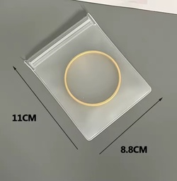 bolsas de joyería transparentes, semitransparentes, de plástico 8.8x11 cm