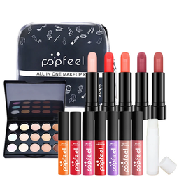 Venta al por mayor POPFEEL Conjunto completo de cosméticos para mujeres Maquillaje ligero Maquillaje para principiantes Conjunto combinado