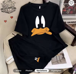 Pijama Short de dibujos animados