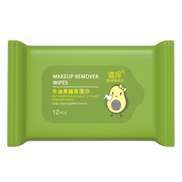 Toallitas desmaquillantes de aguacate.