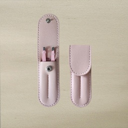 Juego de pinzas para depilar cejas, astillas o eliminar el vello facial. (ROSADO)