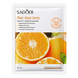 Mascarilla facial iluminadora con vitamina C